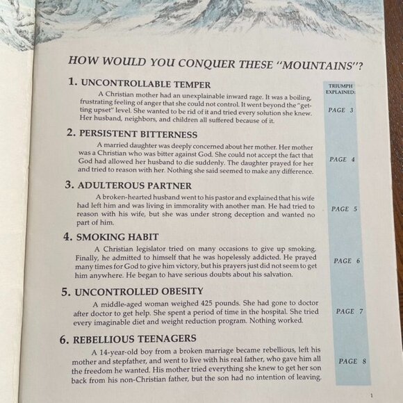 Institute in Basic Youth Conflicts Concurring Impossible Mountains Book 1983 u - Picture 3 of 4